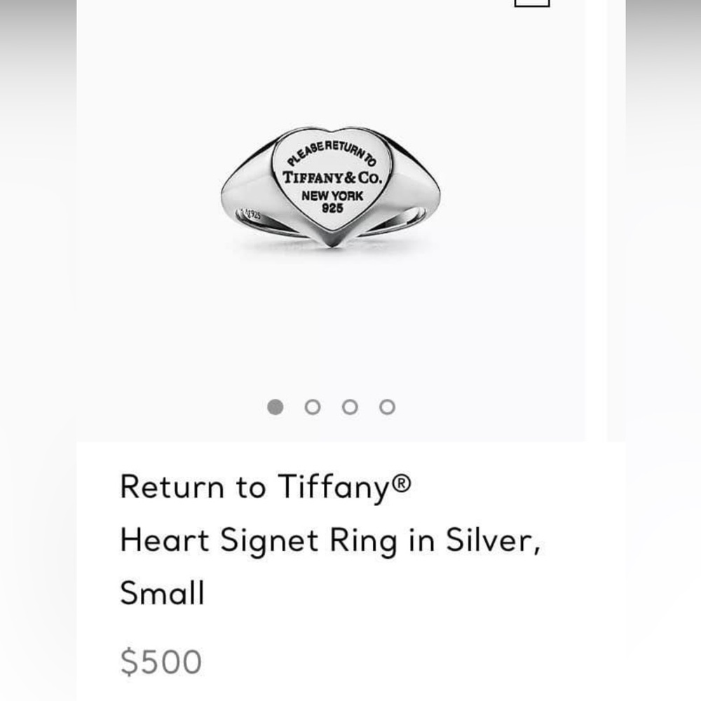 🔴🆑Authentic TIFFANY & CO RTT Vintage Heart Ring🆑🔴 - Picture 10 of 10